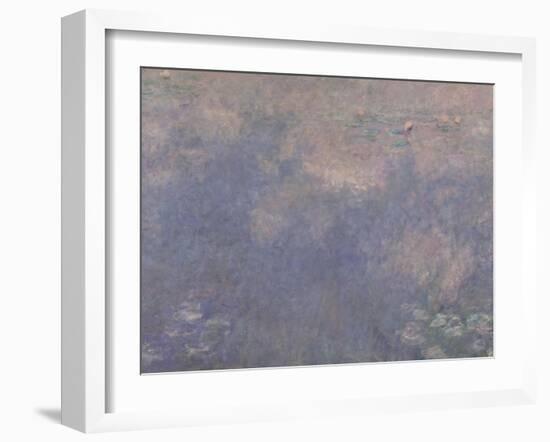 Les Nymphéas : Les Deux saules-Claude Monet-Framed Giclee Print