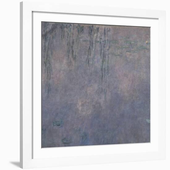 Les Nymphéas : Les Deux saules-Claude Monet-Framed Giclee Print