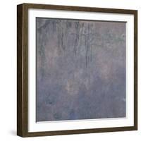 Les Nymphéas : Les Deux saules-Claude Monet-Framed Giclee Print