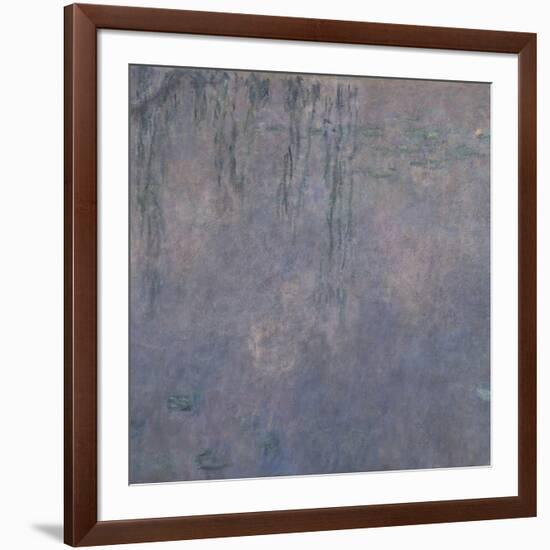 Les Nymphéas : Les Deux saules-Claude Monet-Framed Giclee Print