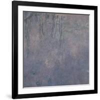 Les Nymphéas : Les Deux saules-Claude Monet-Framed Giclee Print