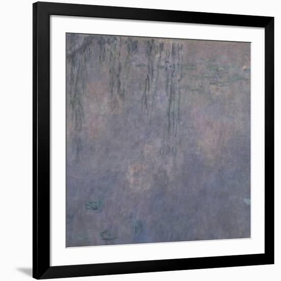 Les Nymphéas : Les Deux saules-Claude Monet-Framed Giclee Print