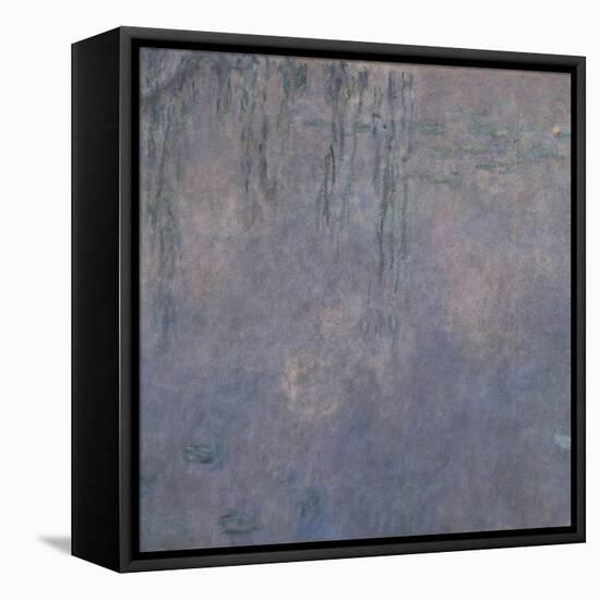 Les Nymphéas : Les Deux saules-Claude Monet-Framed Stretched Canvas