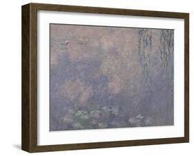 Les Nymphéas : Les Deux saules-Claude Monet-Framed Giclee Print