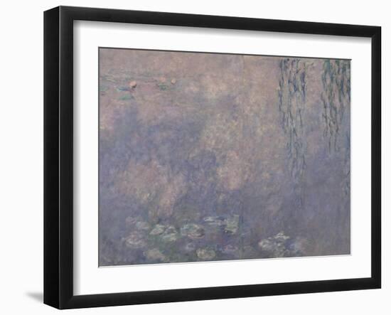 Les Nymphéas : Les Deux saules-Claude Monet-Framed Giclee Print