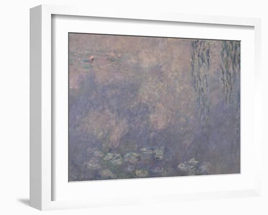 Les Nymphéas : Les Deux saules-Claude Monet-Framed Giclee Print