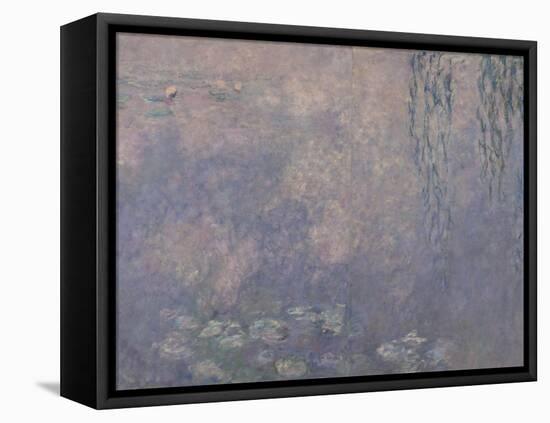 Les Nymphéas : Les Deux saules-Claude Monet-Framed Stretched Canvas