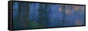 Les Nympheas, les Saules-water lillies and willows. Inv. 20104.-Claude Monet-Framed Stretched Canvas