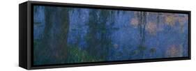 Les Nympheas, les Saules-water lillies and willows. Inv. 20104.-Claude Monet-Framed Stretched Canvas