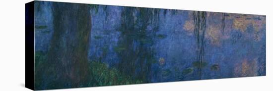 Les Nympheas, les Saules-water lillies and willows. Inv. 20104.-Claude Monet-Stretched Canvas