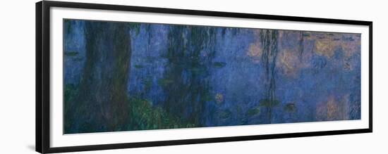 Les Nympheas, les Saules-water lillies and willows. Inv. 20104.-Claude Monet-Framed Giclee Print