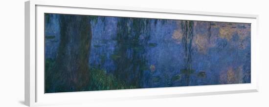 Les Nympheas, les Saules-water lillies and willows. Inv. 20104.-Claude Monet-Framed Giclee Print