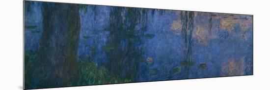 Les Nympheas, les Saules-water lillies and willows. Inv. 20104.-Claude Monet-Mounted Giclee Print