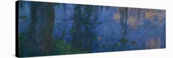 Les Nympheas, les Saules-water lillies and willows. Inv. 20104.-Claude Monet-Stretched Canvas