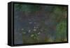 Les Nympheas: matin (Water lillies: morning)-Claude Monet-Framed Stretched Canvas