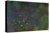 Les Nympheas: matin (Water lillies: morning)-Claude Monet-Stretched Canvas