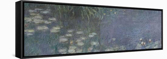 Les Nymphéas : Matin-Claude Monet-Framed Stretched Canvas