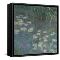 Les Nymphéas : Matin-Claude Monet-Framed Stretched Canvas