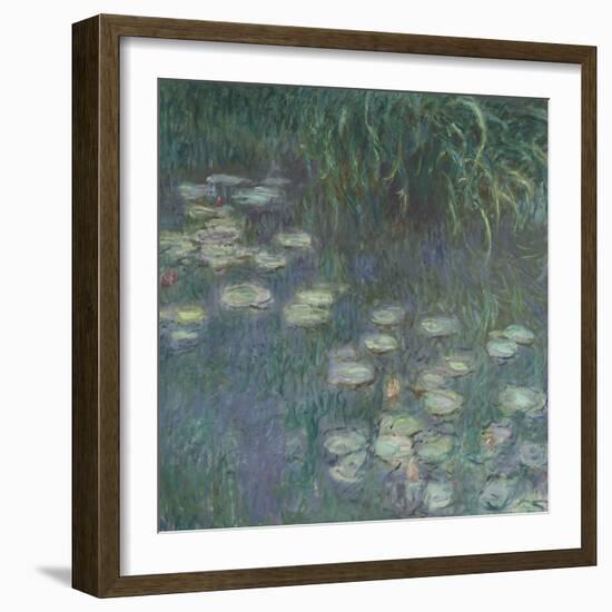 Les Nymphéas : Matin-Claude Monet-Framed Giclee Print