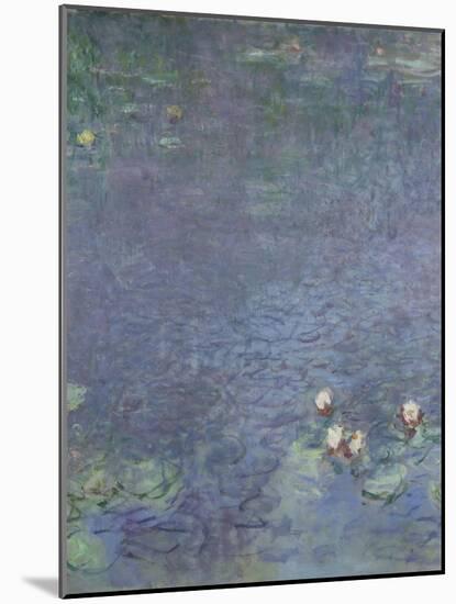 Les Nymphéas : Matin-Claude Monet-Mounted Giclee Print