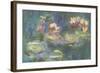 Les Nymphéas : Reflets verts-Claude Monet-Framed Giclee Print