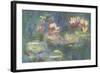 Les Nymphéas : Reflets verts-Claude Monet-Framed Giclee Print