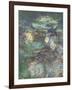 Les Nymphéas : Reflets verts-Claude Monet-Framed Giclee Print