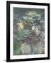 Les Nymphéas : Reflets verts-Claude Monet-Framed Giclee Print