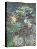 Les Nymphéas : Reflets verts-Claude Monet-Stretched Canvas