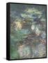 Les Nymphéas : Reflets verts-Claude Monet-Framed Stretched Canvas