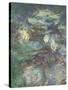 Les Nymphéas : Reflets verts-Claude Monet-Stretched Canvas