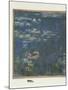 Les Nymphéas : Reflets verts-Claude Monet-Mounted Giclee Print