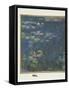 Les Nymphéas : Reflets verts-Claude Monet-Framed Stretched Canvas