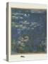 Les Nymphéas : Reflets verts-Claude Monet-Stretched Canvas
