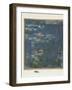 Les Nymphéas : Reflets verts-Claude Monet-Framed Giclee Print