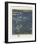 Les Nymphéas : Reflets verts-Claude Monet-Framed Giclee Print