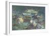 Les Nymphéas : Reflets verts-Claude Monet-Framed Giclee Print