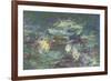 Les Nymphéas : Reflets verts-Claude Monet-Framed Giclee Print