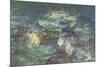 Les Nymphéas : Reflets verts-Claude Monet-Mounted Giclee Print