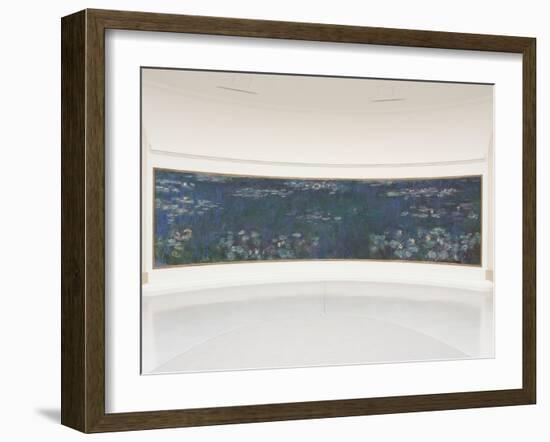 Les Nymphéas : Reflets verts-Claude Monet-Framed Giclee Print