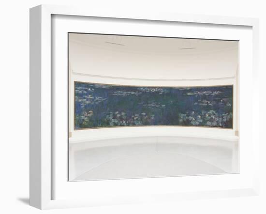 Les Nymphéas : Reflets verts-Claude Monet-Framed Giclee Print