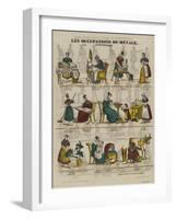 Les occupations du ménage-null-Framed Giclee Print