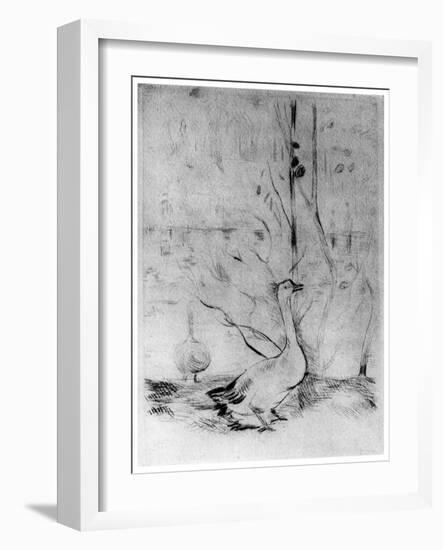 Les Oies, (The Gees), C1860-1890-Berthe Morisot-Framed Giclee Print