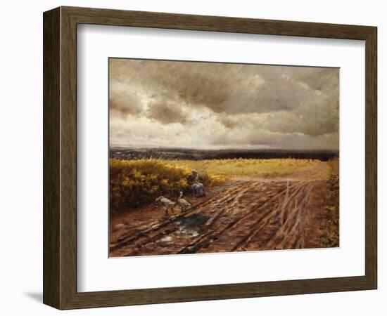 Les oies-Giuseppe De Nittis-Framed Giclee Print