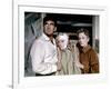 Les Oiseaux BIRDS d'AlfredHitchcock with Rod Taylor, Tippi Hedren, Jessica Tandy, 1963 (photo)-null-Framed Photo