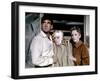 Les Oiseaux BIRDS d'AlfredHitchcock with Rod Taylor, Tippi Hedren, Jessica Tandy, 1963 (photo)-null-Framed Photo