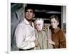 Les Oiseaux BIRDS d'AlfredHitchcock with Rod Taylor, Tippi Hedren, Jessica Tandy, 1963 (photo)-null-Framed Photo