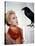 Les Oiseaux THE BIRDS d'Alfred Hitchcock with Tippi Hedren, 1963 (photo)-null-Stretched Canvas