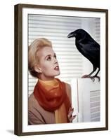 Les Oiseaux THE BIRDS d'Alfred Hitchcock with Tippi Hedren, 1963 (photo)-null-Framed Photo