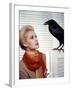 Les Oiseaux THE BIRDS d'Alfred Hitchcock with Tippi Hedren, 1963 (photo)-null-Framed Photo